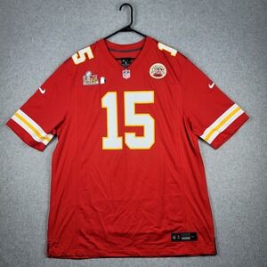 Nike‎ Kansas City Chief Patrick Mahomes Super Bowl LIX 59 Game Jersey Red XL